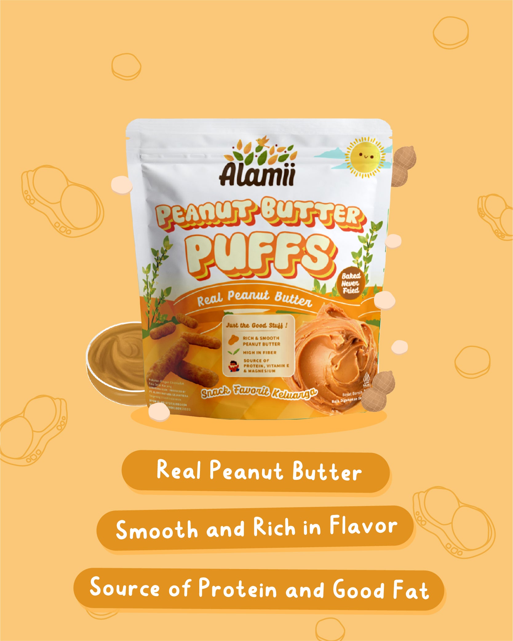 Alamii Peanut Butter Puffs