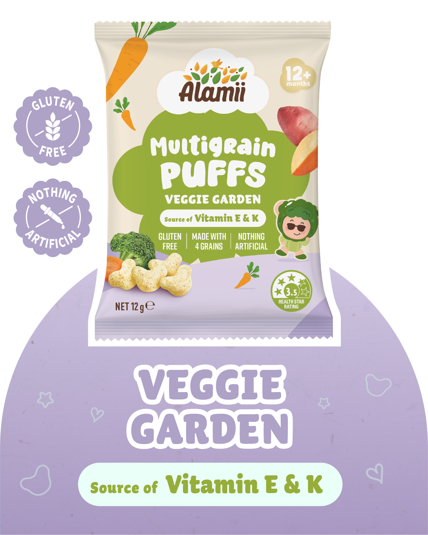 Multigrain Puffs - Veggie Garden