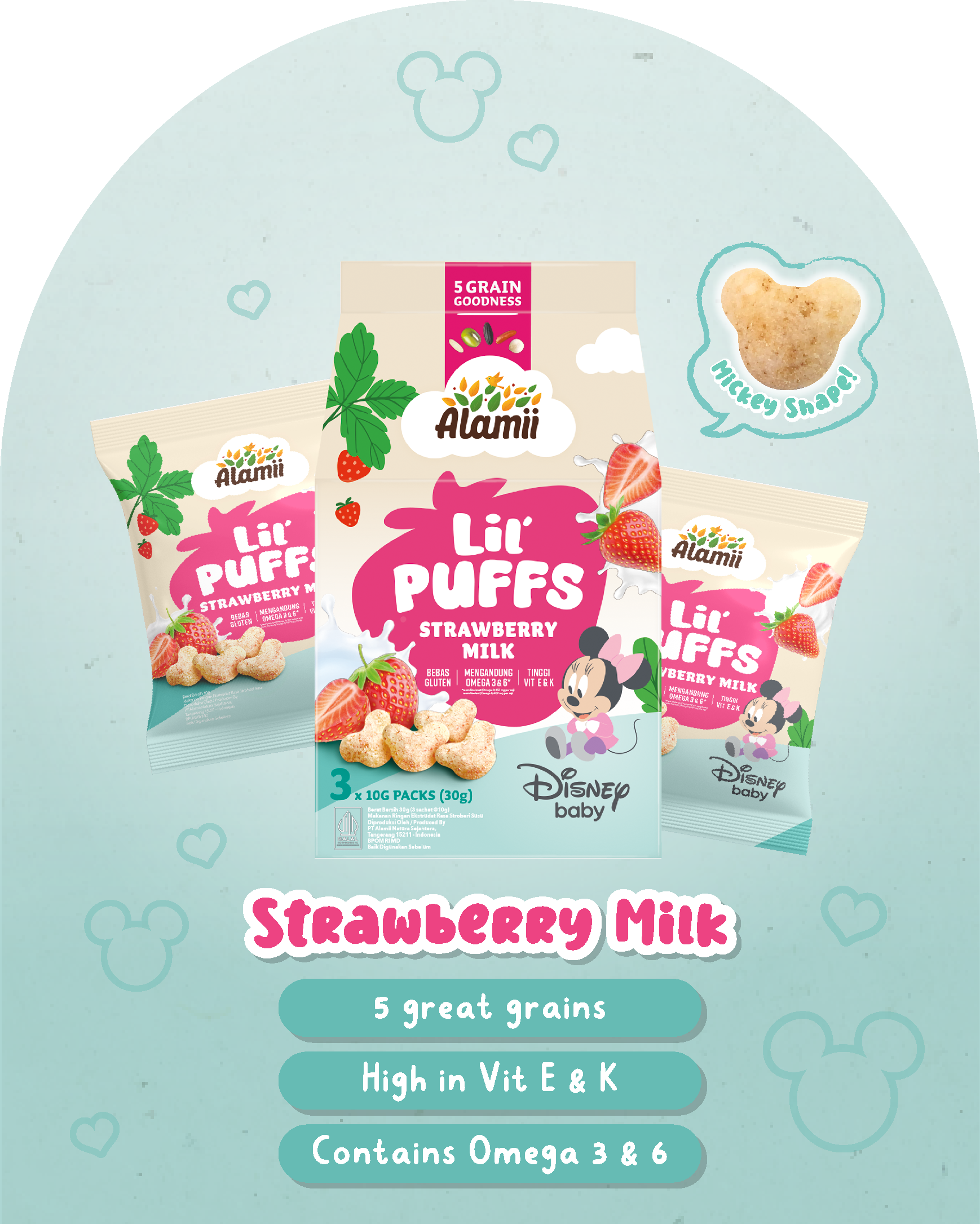 Lil' Puffs Strawberry Milk