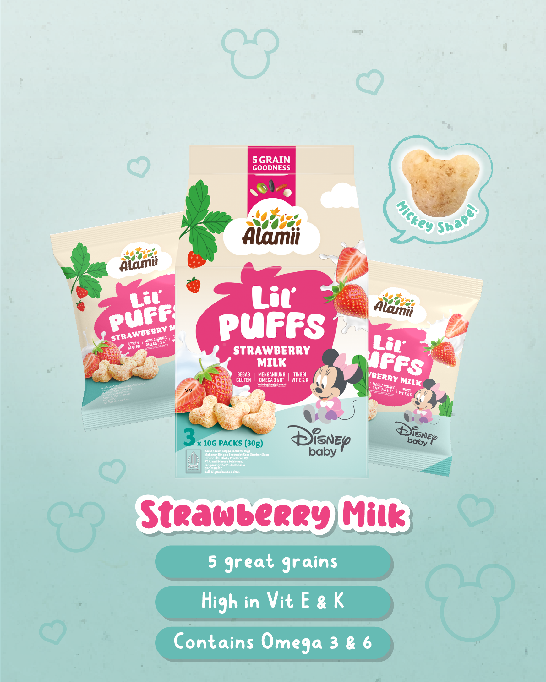 Lil' Puffs Strawberry Milk