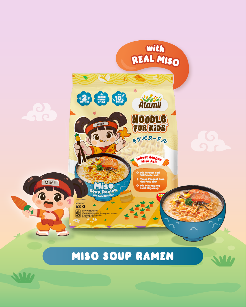 Alamii Noodle for Kids - Miso Soup Ramen
