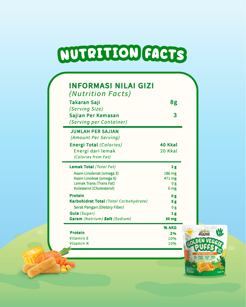 Alamii Puffs - Golden Veggie