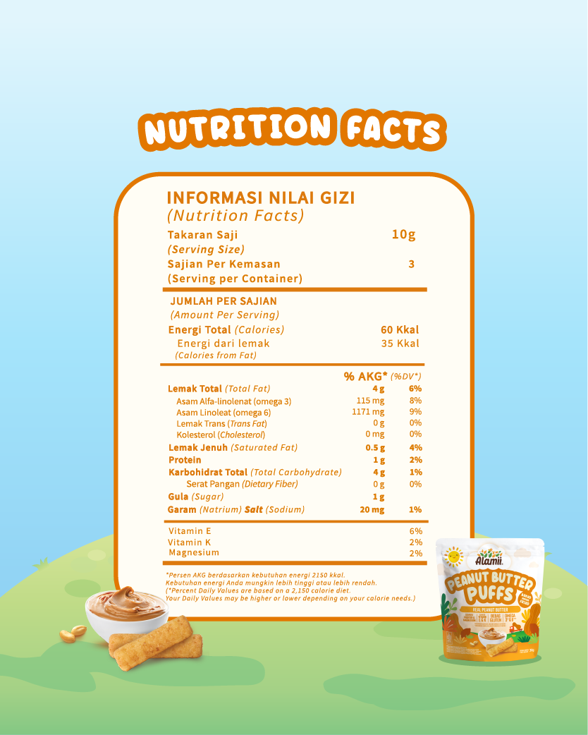 Alamii Puffs - Peanut Butter